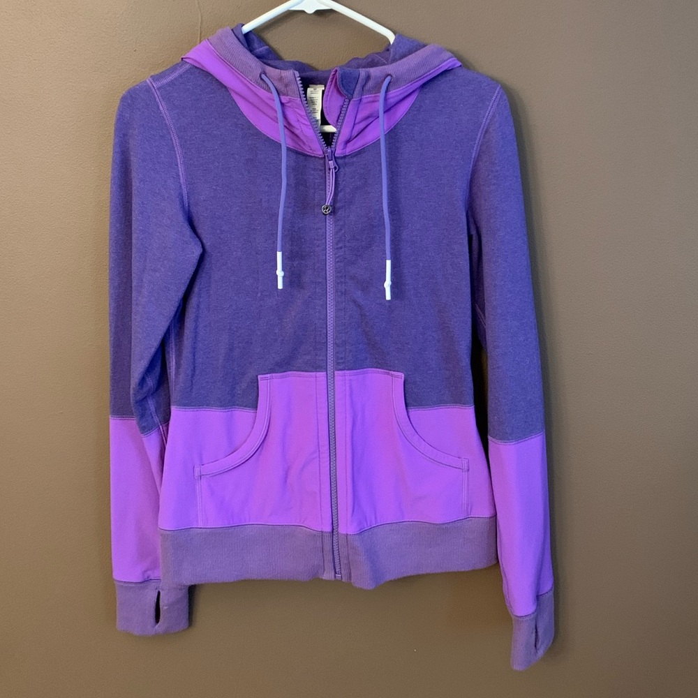 Lululemon Hooded Purple Zip Up Jacket- 4